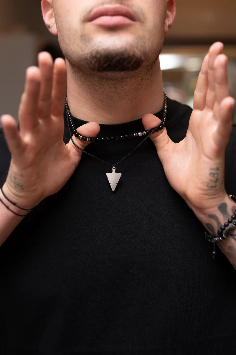 ZILIA Men Arrow Halskette Gold 14K