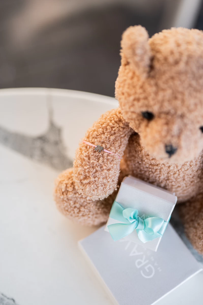 ZILIA Baby Elephant Thread Armband Gold 14K