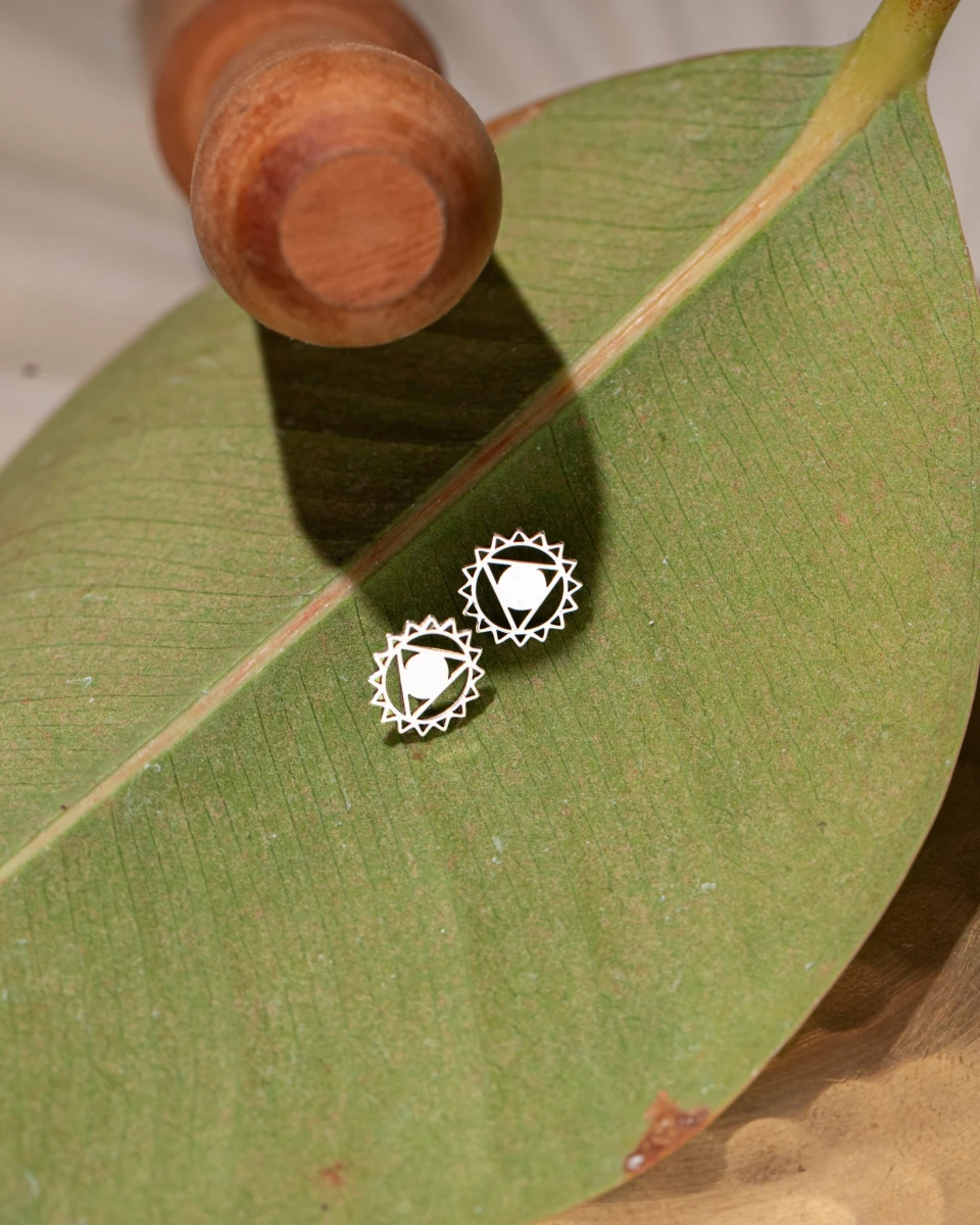 ZILIA Throat Chakra Contour Gold 14K Ohrringe