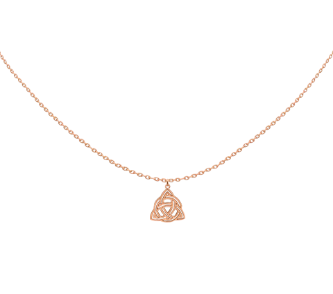 ZILIA Triquetra Contour Halskette Gold 14K