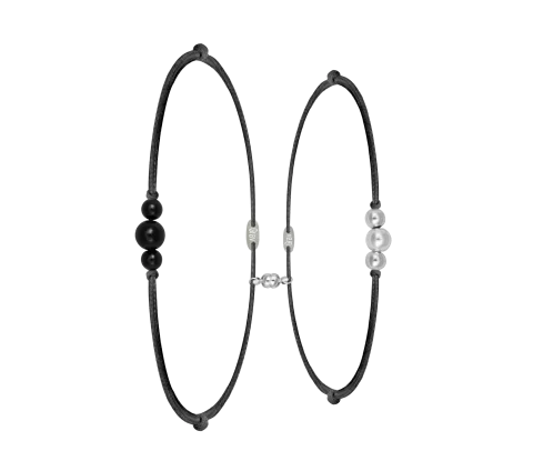 ZILIA Magnetic Double Armband Silber 925
