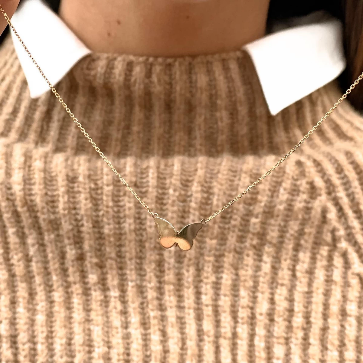 ZILIA Butterfly Halskette Gold 14K