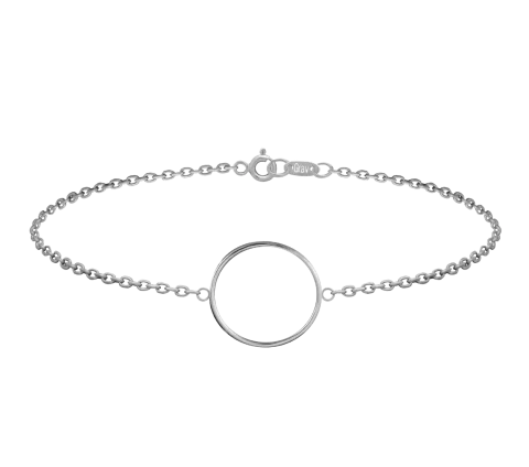 ZILIA Contour Circle Armband Silber 925