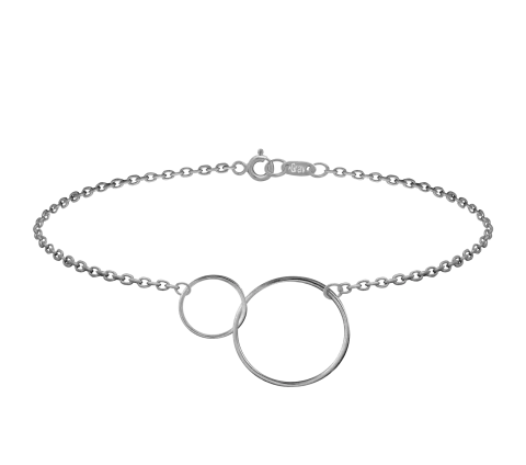 ZILIA Double Circle Armband Silber 925