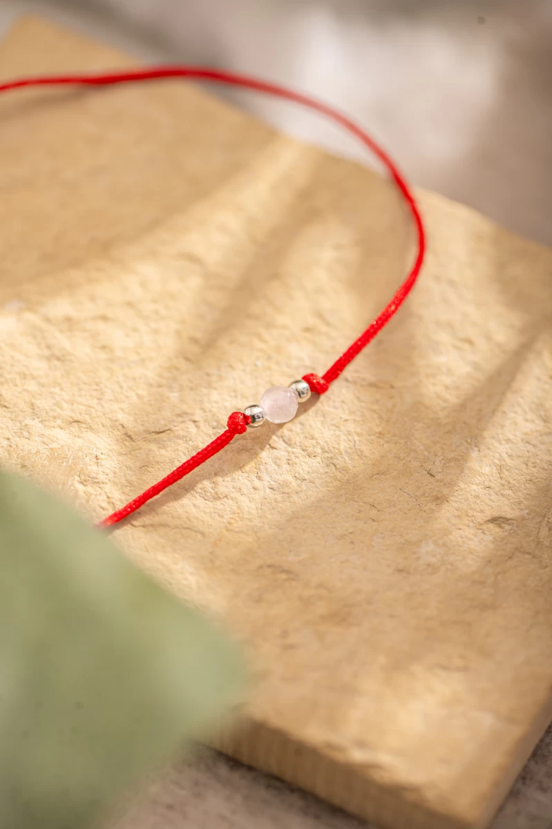 Roter Schutz Baby Silber 925 Fadenarmband