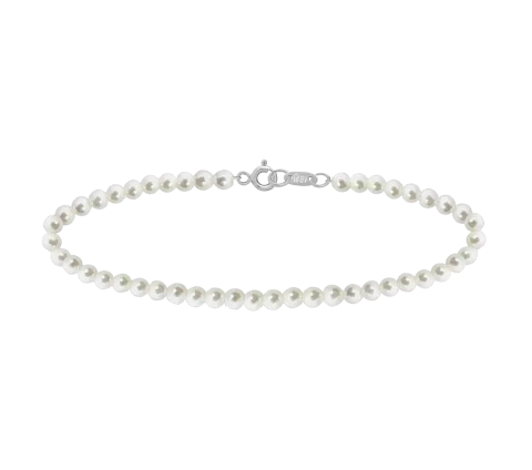 ZILIA White Ghost Pearl Armband Silber 925