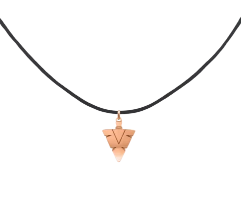 ZILIA Men Arrow Halskette Gold 14K