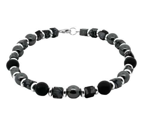 ZILIA Shadow Silver 925 Mineral Bracelet