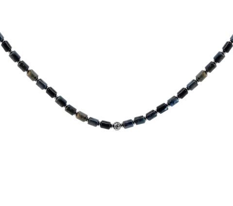 ZILIA Jasper Lava Mineral Halskette