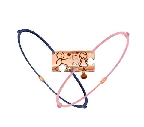 ZILIA Puzzle Couple In Love Armband Gold 14K