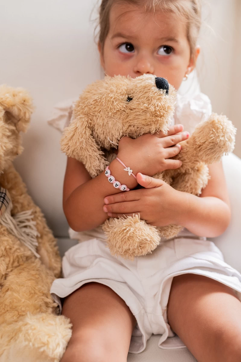 Baby Mädchen Brief Silber 925 Fadenarmband