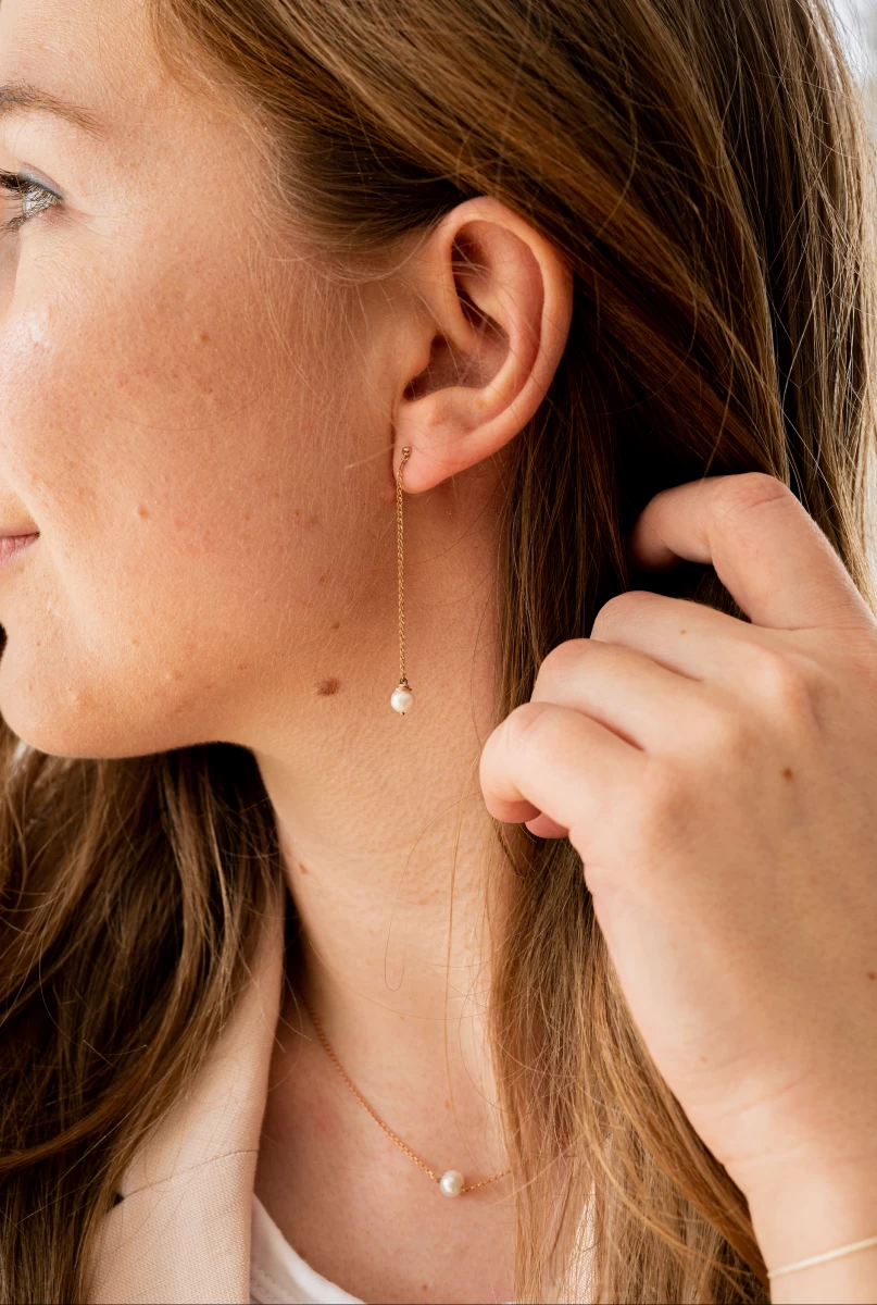 ZILIA Pearl Ohrstecker Silber 925