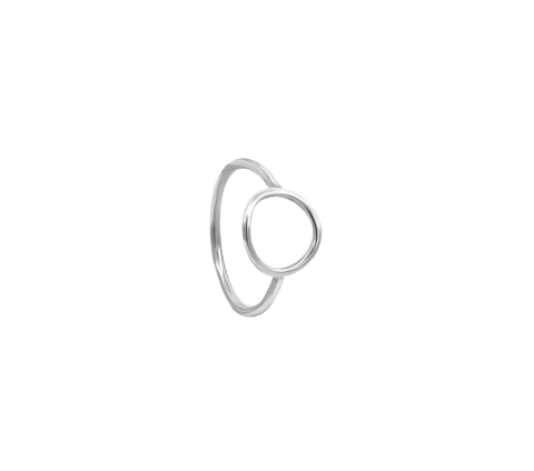 ZILIA Contour Circle Silber 925 Midi Ring