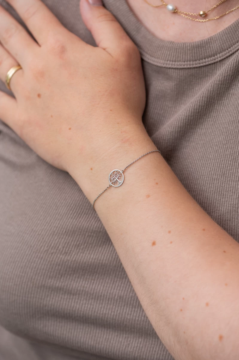 Baum des Lebens Silberarmband