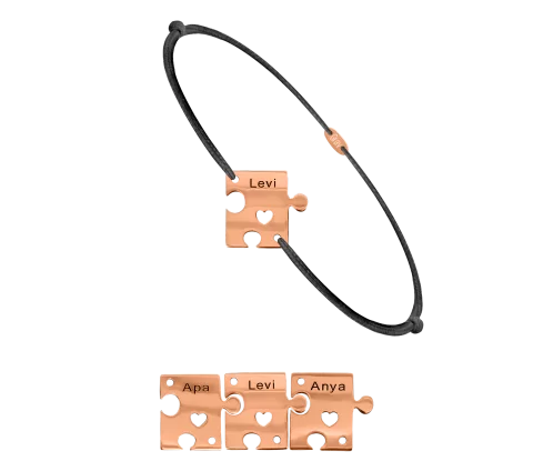 ZILIA Puzzle Family 3 Gold 14K Thread Armband