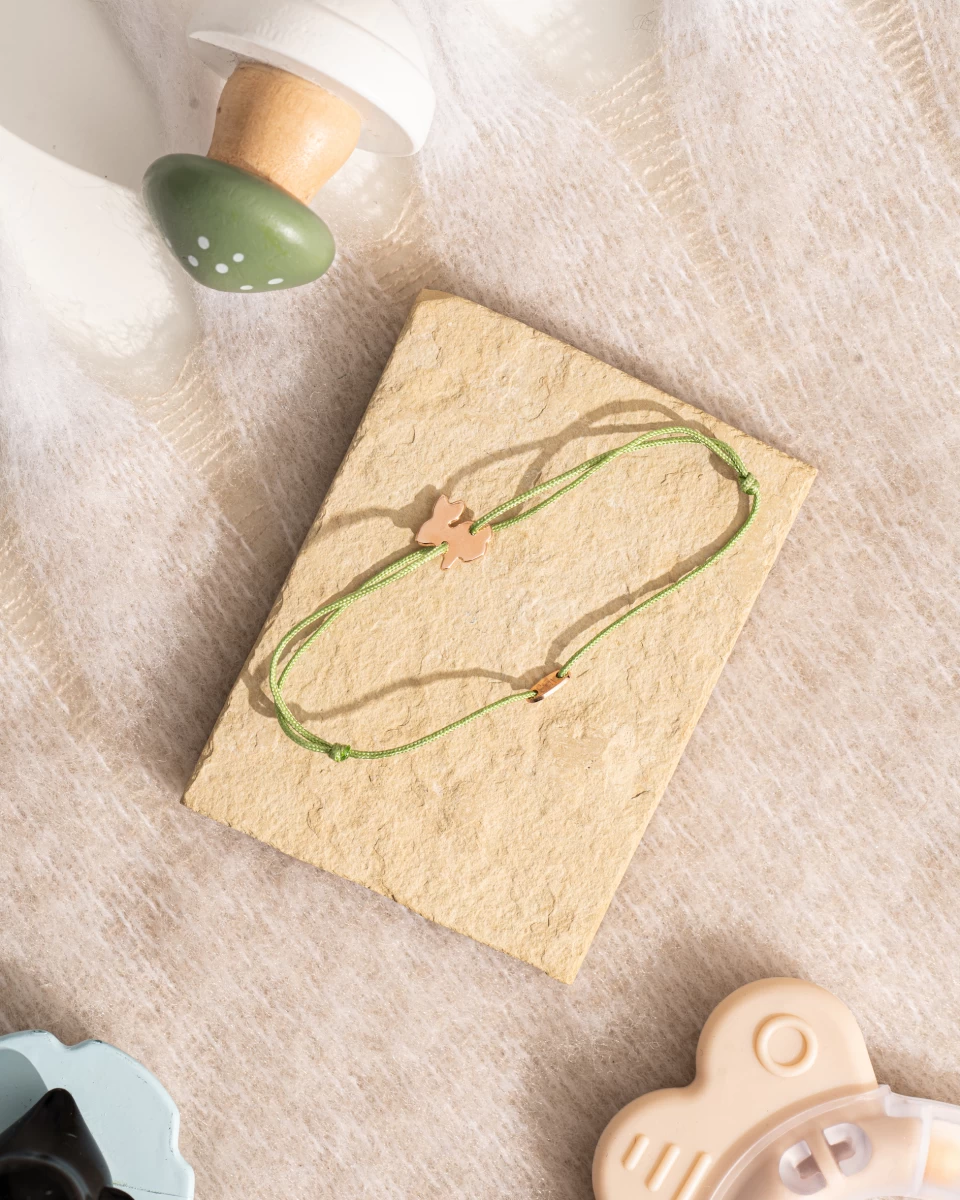 ZILIA Bunny Baby Thread Armband Gold 14K