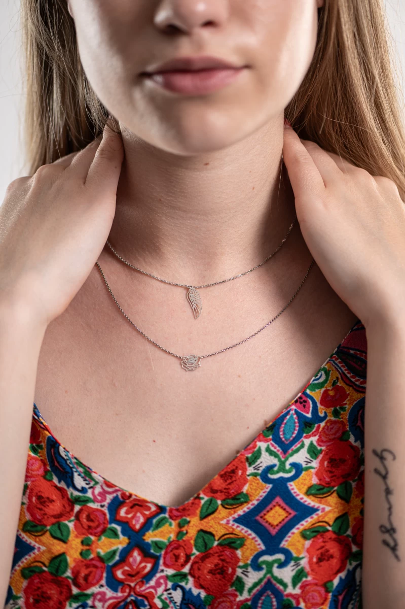 ZILIA Angel Wings Halskette Silber 925