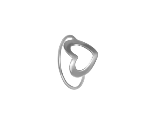 ZILIA Heart 2 Ringe Silber 925