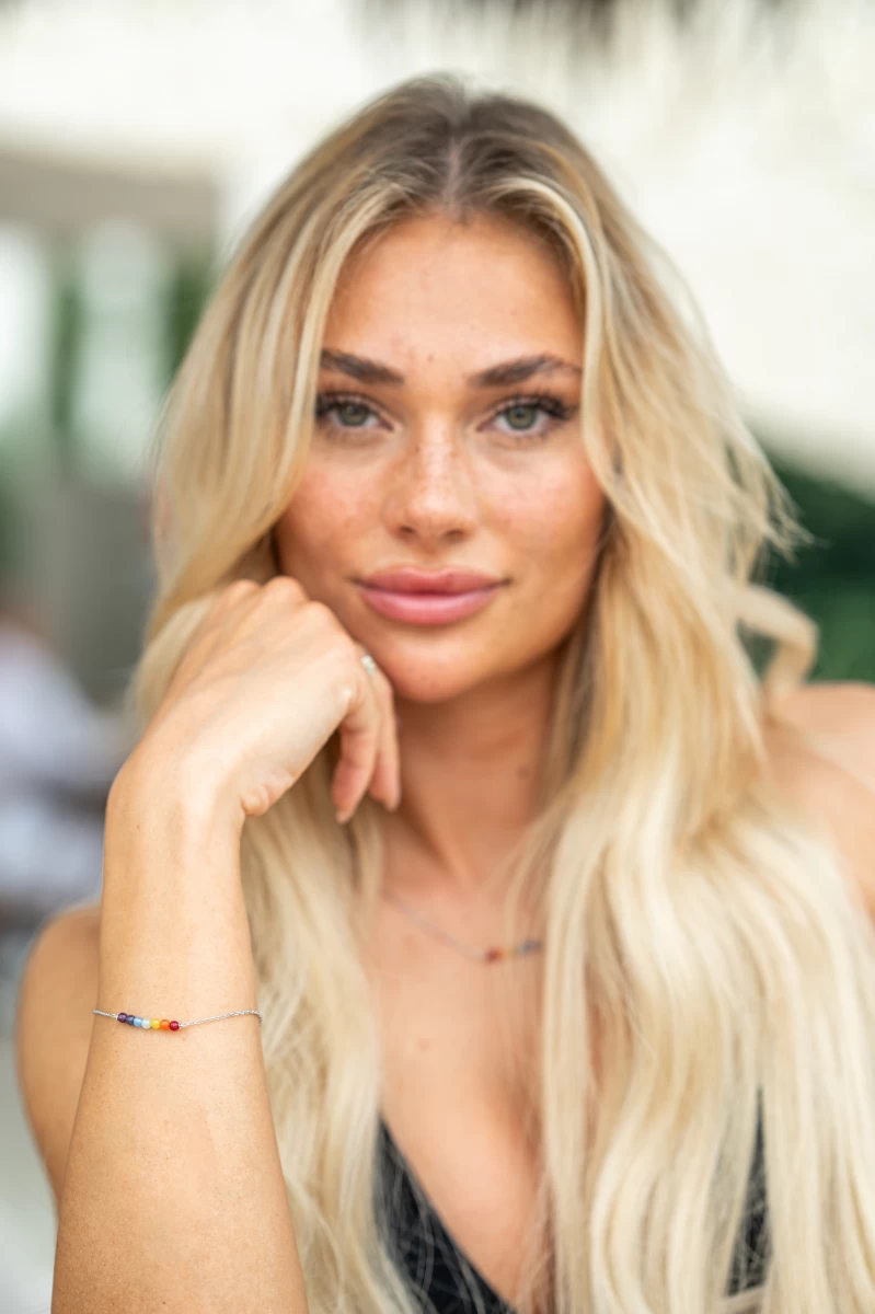 ZILIA 7-Chakra Rose Armband Gold 14K