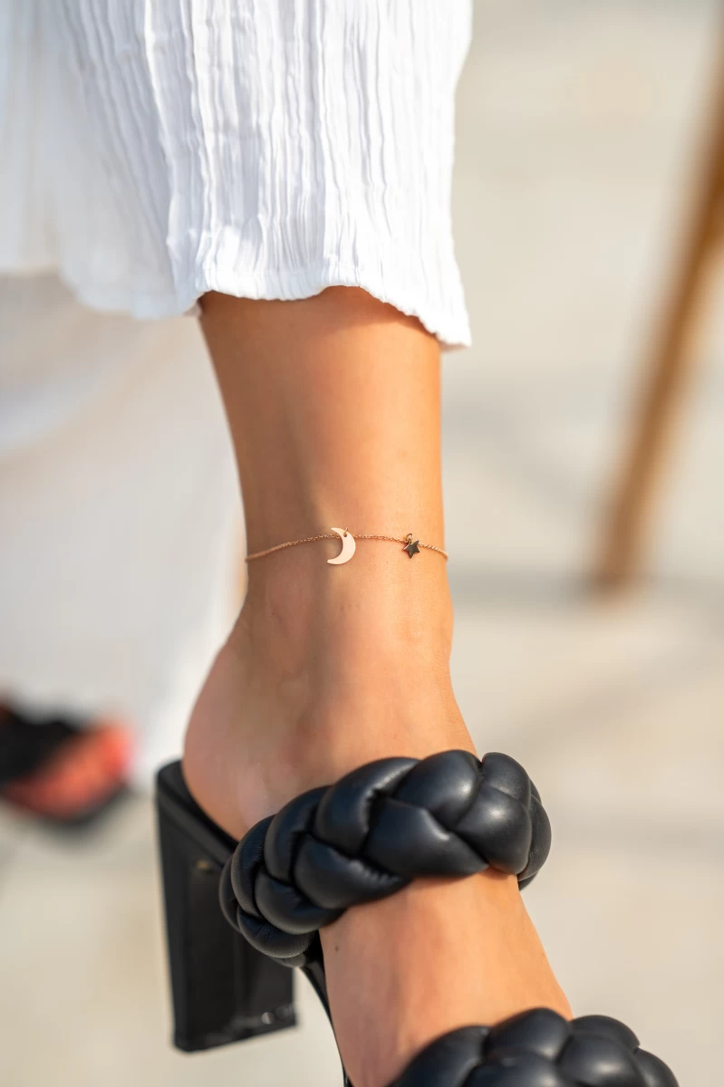 ZILIA Moon Fussband Silber 925