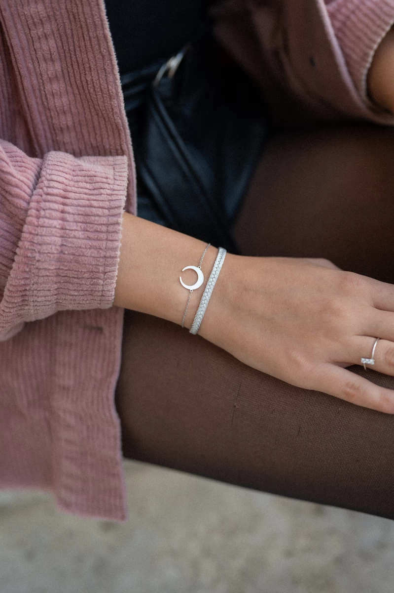 Zirkon 3 Seiten Silberring