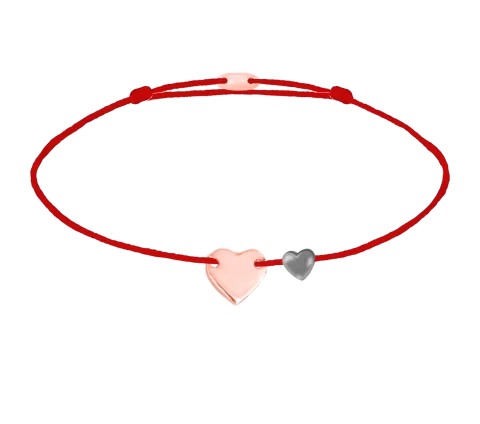 ZILIA Heart Thread Armband Gold 14K