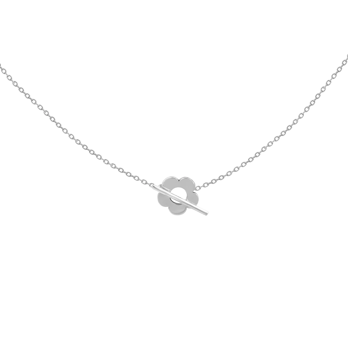 Blumen Anhänger Halskette aus 925er Silber Schmuck Geschenk für Damen