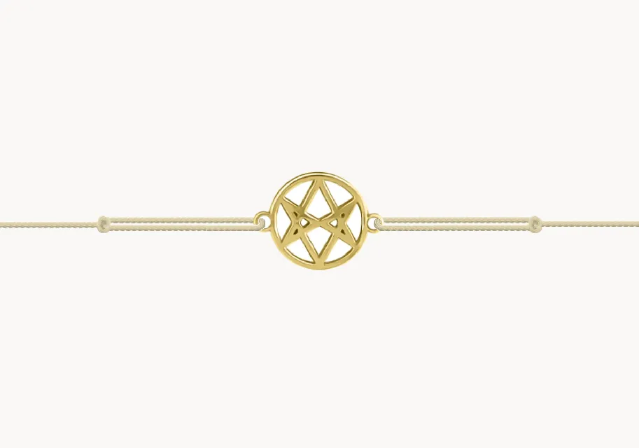 ZILIA Armband Hexagon Gelbgold 14K