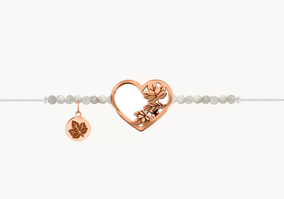 ZILIA Armband Herz mit Herbst Rosegold 14K
